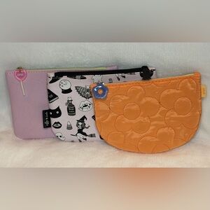 ipsy Witchy Pouch Trio - Orange, Black, Lavender